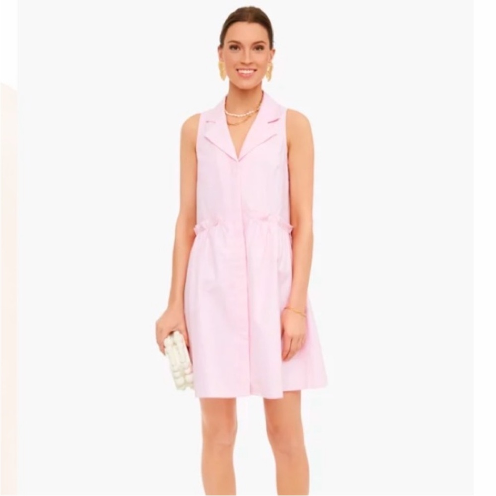 Tuckernuck Women’s Sleeveless Royal Shirt Dress in Pink